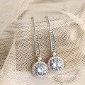 White Bling CZ Trending 925 Silver Earrings